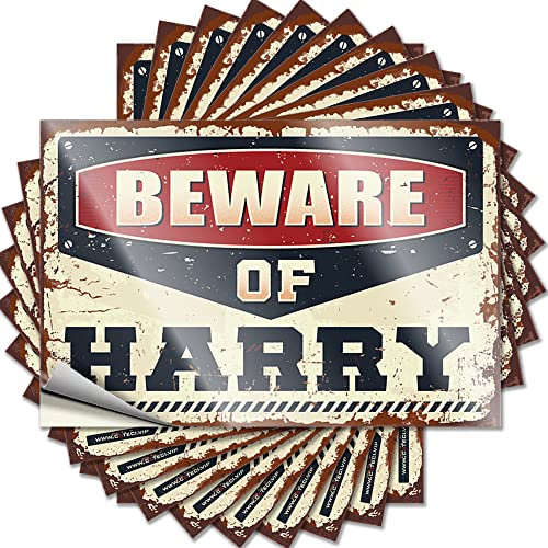 Stickers for Your Car Beware of Harry Funny Sticker 10 Pcs Mechanic Stickers Toolbox Stickers and Decals (Size : 6X9CM)