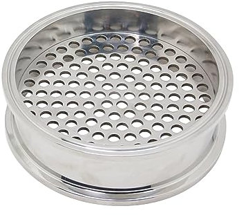 GRFIT 1,5 2 3 4 6 8 10 12 Tri Clamp SUS 304 Edelstahl Doulbe Ferrule Filter Sanitärrohrverschraubung for Homebrew (Size : K64mm(2 Inch TC))