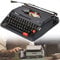 CYMYYDS Altmodische Mechanische Englische Schreibmaschine, Traditionelle Manuelle Schreibmaschine, Classic Retro-Schreibmaschine für Home/Büro/Studienraum Schreibtisch,Black