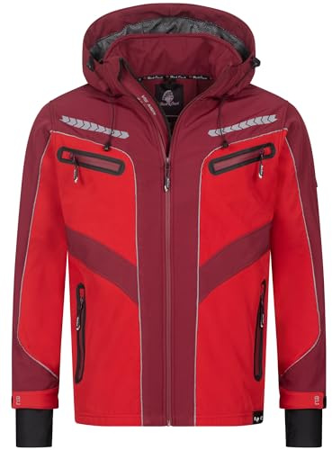 Rock Creek Softshelljacke Herren Outdoor H-314 | Wasserabweisende Übergangsbekleidung, funktionale Wanderjacke für Männer, Camping, Freizeit und wechselhaftes Wetter