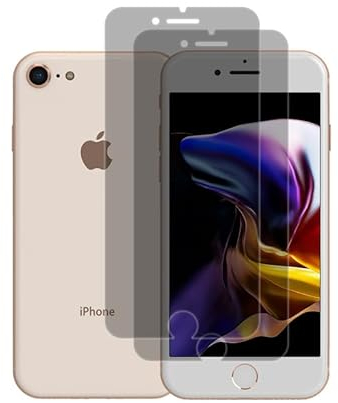 [2 Stück] Folie für Panzerglas iPhone 6 Blickschutz, Folie iPhone 6s Anti Spy Schutzfolie, für iPhone 7 Privacy Displayschutz, Anti-Kratzer Schutzglas iPhone 6/6s/7/8/SE (2020)/SE (2022) Panzerfolie