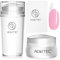 Aokitec French Tip Nails Schablone, 4 PCS French Nagel Stempel Kit Lange & Kurze Nagelstempel, Gelnägel Zubehör für Nägel Selber Machen
