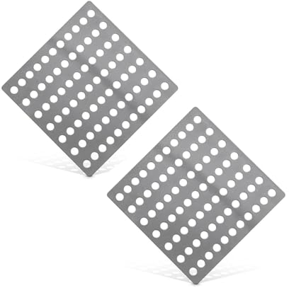 LIANRISES 2 Rejilla Desague Ducha 15x15cm Atrapa Pelos Ducha Tapa Desague Ducha Bloquear Las Cubiertas De Alcantarillado De Las Hojas