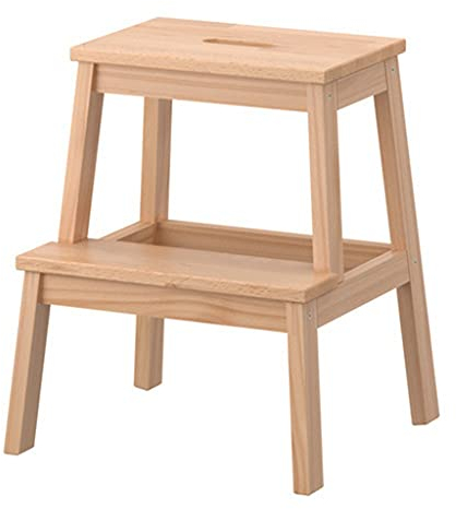 SZITW Tritthocker aus Holz, Schuhwechselhocker, Badezimmer, tragbare Trittleiter/Treppenstuhl für Zuhause/Bibliothek/Küchenhocker