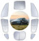 WeDoi for Model Y Window Sunshade, Customized Camping Privacy Car Sunshade for Tesla Model Y 2020-2024 All Window Front and Rear Windshield Side Window Car Interior Accessories Outdoor Camping