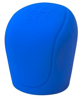 zjxmnb 5 Gang Auto Schaltknauf Abdeckung für Audi A6 S6 Sedan Avant 4A 4B 4F 4G C4 C5 C6 C7 C8, Automatik Manueller Silikon Schaltknauf Schutzhülle Interieur Zubehör,Blue