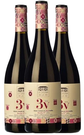 Lagar de Isilla La Casona de la Vid 3V Vino de la Tierra de Castilla y León Crianza 75 cl Vino tinto (Caja de 3 Botellas de 75 cl)