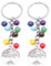 2 porte-clés chakra arbre de vie, pendentif en pierre naturelle, porte-clés chakra, porte-bonheur, porte-bonheur personnalisé, cadeau d'anniversaire pour femme et homme