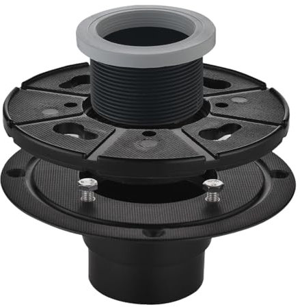 MagiDeal 2 inch Shower Drain Base Flange Kit, Adjustable Ring Adaptor with Rubber Coupler Gasket for Bathroom, Floor Drain