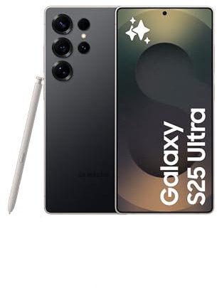 Samsung Galaxy S25 Ultra 1TB Teléfono Móvil con IA, Galaxy AI, 12GB RAM, Cámara 200MP, Dual SIM, IP68, Garantía del Fabricante 3 Años + 1 Año Extra, Titanio Negro (Versión Española)