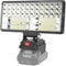 Radikor Akku Lampe für Makita 18V, 8 Inches 50W Kabellose Led Arbeitsleuchte Akku Tragbares Flutlichter Baustellen Lampe mit 2 Helligkeitseinstellungen, 2 USB-Aufladung (kein Akku)