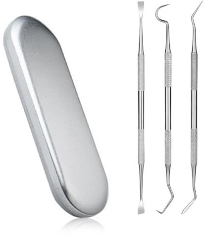 CATOR Pulizia Denti Tartaro Ablatore Kit - Rimuovi tartaro denti, Igiene Dentale Kit per Placca e Tartaro Rimozione Sbiancamento Denti kit con specchietto dentista, per Cura Orale Domestico