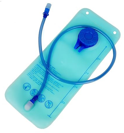 Landrain 2L Hydration Blase – Auslaufsicherer BPA-freier Trinkbeutel mit Schlauch, Staubdicht & Antimikrobiell für Outdoor, Wandern, Radfahren, Rucksack-Trinksystem (Blau)