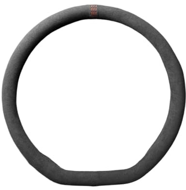 Auto Lenkradbezug Für 99% Autozubehör Innen Schwarz Auto Lenkradbezug Für Alcantara Für Universal Rindsleder Wildleder Lenkradbezug Geeignet(D red)
