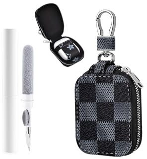 toergy Auriculares VEKJ L8 Pro/EXZHIG J11/SoundPEATS T3 Pro, elegante funda protectora de piel sintética con cremallera, solución de almacenamiento y viaje de alta calidad, bolsa de transporte para