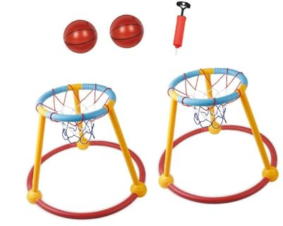 Luwecf 2 Canestri da Basket per Piscina, per Adolescenti E