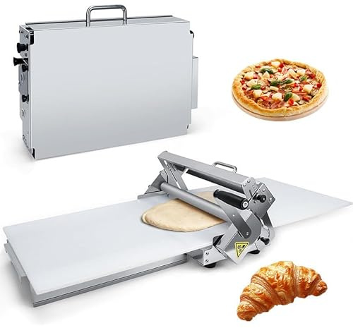 Laminoir à épaisseur réglable, machine à laminer la pâte pliable, avec plaque de laminage, machine à laminer la pâte manuelle, pour pizzas, croissants Type300