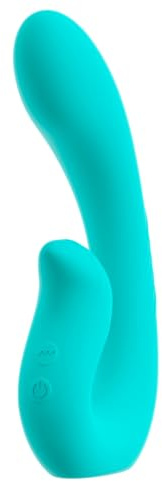 Beau Coeur Naira Powerful Dual Vibrator with 10 Vibration Modes, Adapts to the Body in Blue