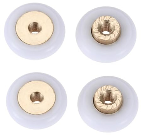 JIASHUNHE Rotelle Box Doccia 4 Pezzi 18 mm di Diametro Scorrevole Porta Doccia Ruota Ricambio rulli Ruote mobili corridori for Box Corridore