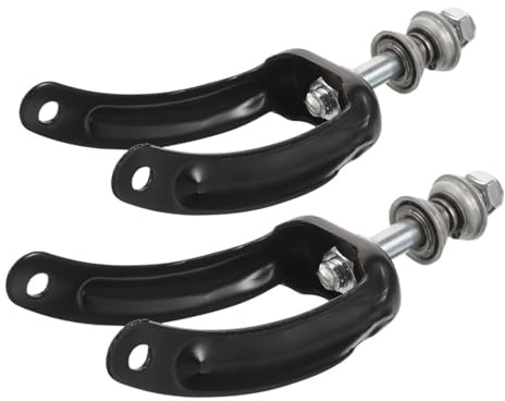 TOYANDONA Metall Vorderradgabel Glatter Aufbau 2 Stück für Rollstuhl mit Kugellager Zufällige Farbe Rollstuhlzubehör Schwarz 7 und 8 und Verbesserte Kontrolle