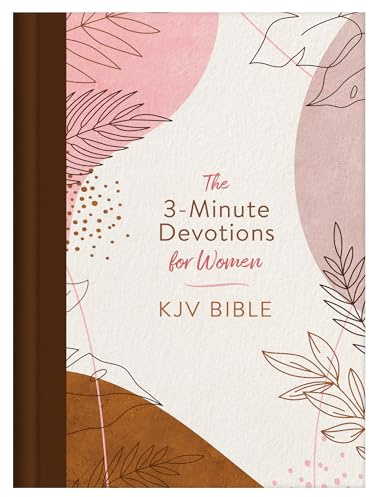 3-minute Devotions for Women: KJV Bible, Rose & Copper Florets