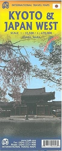 International Travel Map ITM Kyoto & Japan West. International Travel Map ITM Japan West & Kyoto: Osaka, Nara
