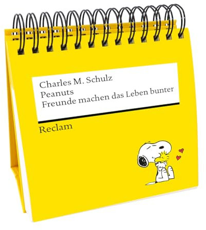 Peanuts. Freunde machen das Leben bunter (Tischaufsteller): Das Beste von Charlie Brown, Snoopy & Co. über Freundschaft, Treue und Zusammenhalt – Spiralbuch zum Verschenken