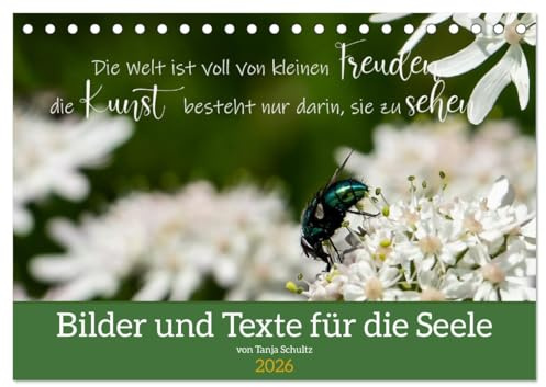 Bilder und Texte für die Seele (Tischkalender 2026 DIN A5 quer), CALVENDO Monatskalender: Wunderschöne Bilder mit Sinnsprüchen für die Seele (CALVENDO Orte)