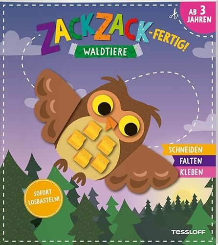 Zack, zack - fertig! Waldtiere: Schneiden. Falten. Kleben. Für Kinder ab 3 Jahren (Spielen & Beschäftigen)