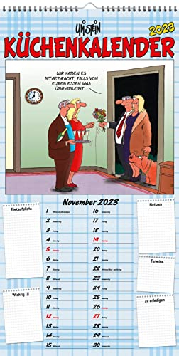 Uli Stein Küchenkalender 2023: Monatskalender für die Wand (Uli Stein Kalender 2023)