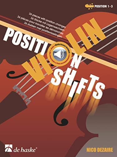 Violin Position Shifts. 36 pieces with position changes Book and Audio-Online