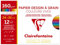 Clairefontaine 96770C Packung mit 12 Bögen Zeichenpapier Etival Color, 24 x 32cm, 160g, 1 Pack, Intensive Farben sortiert