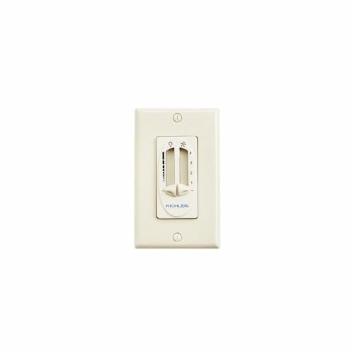 Kichler 337010ALM Accessory Fan 4-Speed-Light Dimmer, Almond