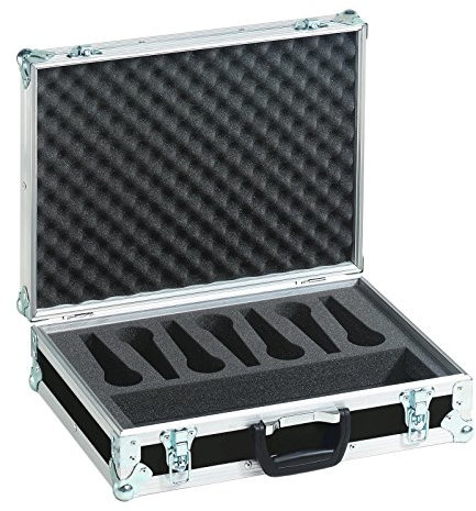 ROADINGER Mikrofon-Case Road 7 Mikrofone schwarz | Flightcase für Mikrofone