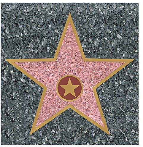 Beistle 55328 Star Peel 'N Tischplatte, 12 x 15-Zoll