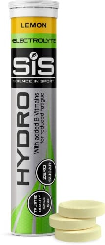Science in Sport Hydro Electrolyte Tablets 20 pcs. Lemon – Vegan & Gluten-Free, Ideal to Promote Hydration and Maintain Electrolytes Balance (Packaging May Vary)