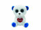 TY 7136116 7136116-Hamburg-Bär mit Glitzeraugen, 15 cm, weiß/blau mit rotem Herz