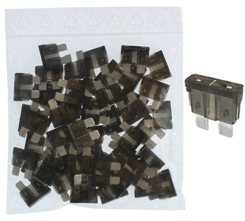 50 x Flachstecksicherung - Sicherung 1A / 32V / schwarz