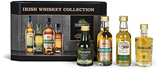 Kilbeggan Greenore Whiskey, Kilbeggan Whiskey, Tyrconnell Whisky 5 cl Irische Whisky Kollektion