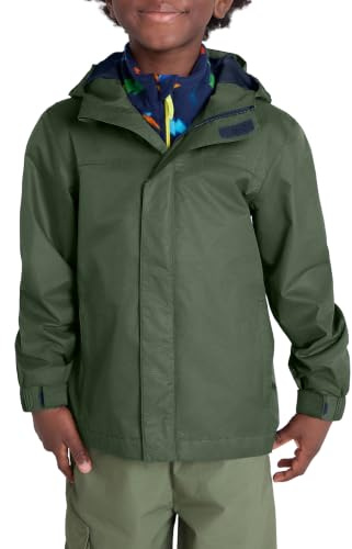 Mountain Warehouse Torrent Kids Waterproof Rain Jacket Khaki 9-10y