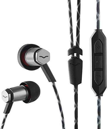 V-MODA Forza Metallo In-Ear Headphones with 3-Button Remote and Microphone - Apple Devices, Gunmetal Black