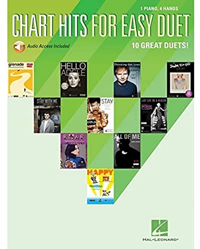 CHART HITS FOR EASY DUET: 1 Piano, 4 Hands