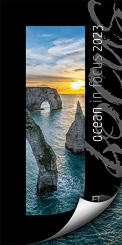 Ocean in Focus Kalender 2023, Wandkalender mit Passepartouts zum Wegklappen im Hochformat (33x66 cm) - Meer- / Naturkalender