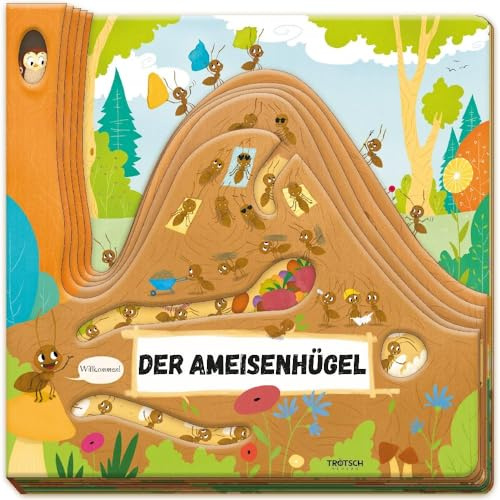 TRÖTSCH - Fensterbuch Der Ameisenhügel | Fensterbuch mit Gucklöchern für spannende Einblicke in die Welt der Ameisen. Kinderbuch mit lehrreichen ... Beschäftigungsbuch Spielbuch (Erstes Wissen)