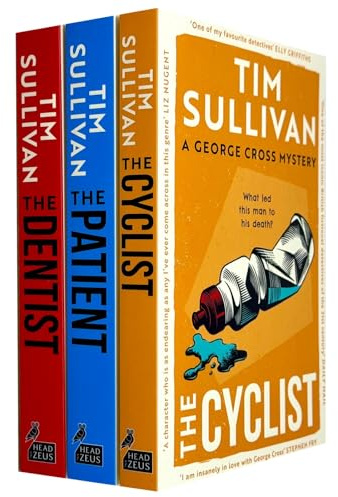 DS Cross Thriller Series 3 Books Collection Set By Tim Sullivan (The Dentist, The Cyclist, The Patient)