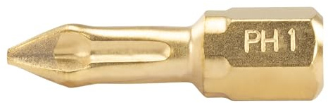 Makita P-38576 Diamant Bit PH1, 25 mm, 3 Stück, mit Torsionszone und Diamant-Saphir-Beschichtung, für Kreuzschlitzschrauben Phillips