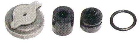 Topeak Parts Set Pocket Rocket/Speed Ersatzteile Pumpe für Erwachsene, Unisex, Schwarz, Einheitsgröße