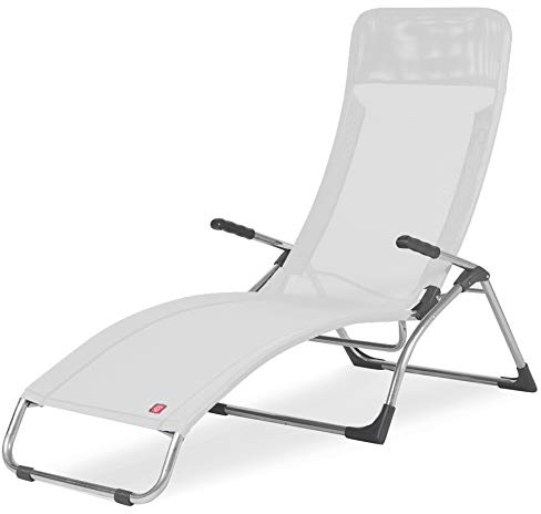 Samba Fiam sonnenliege Wippschalter Art. 045TXBI Struktur Aluminium und Textilene weiß