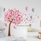 Walplus 1Z-BF2Z-DSE4 Wandaufkleber Combo Rosa Baum Plus Feen Büro Zuhause Dekoration 175cm X 150 cm, Selbstklebend,