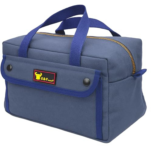 G & F 10095 Heavy Duty Canvas Tool Bag - Navy Blue